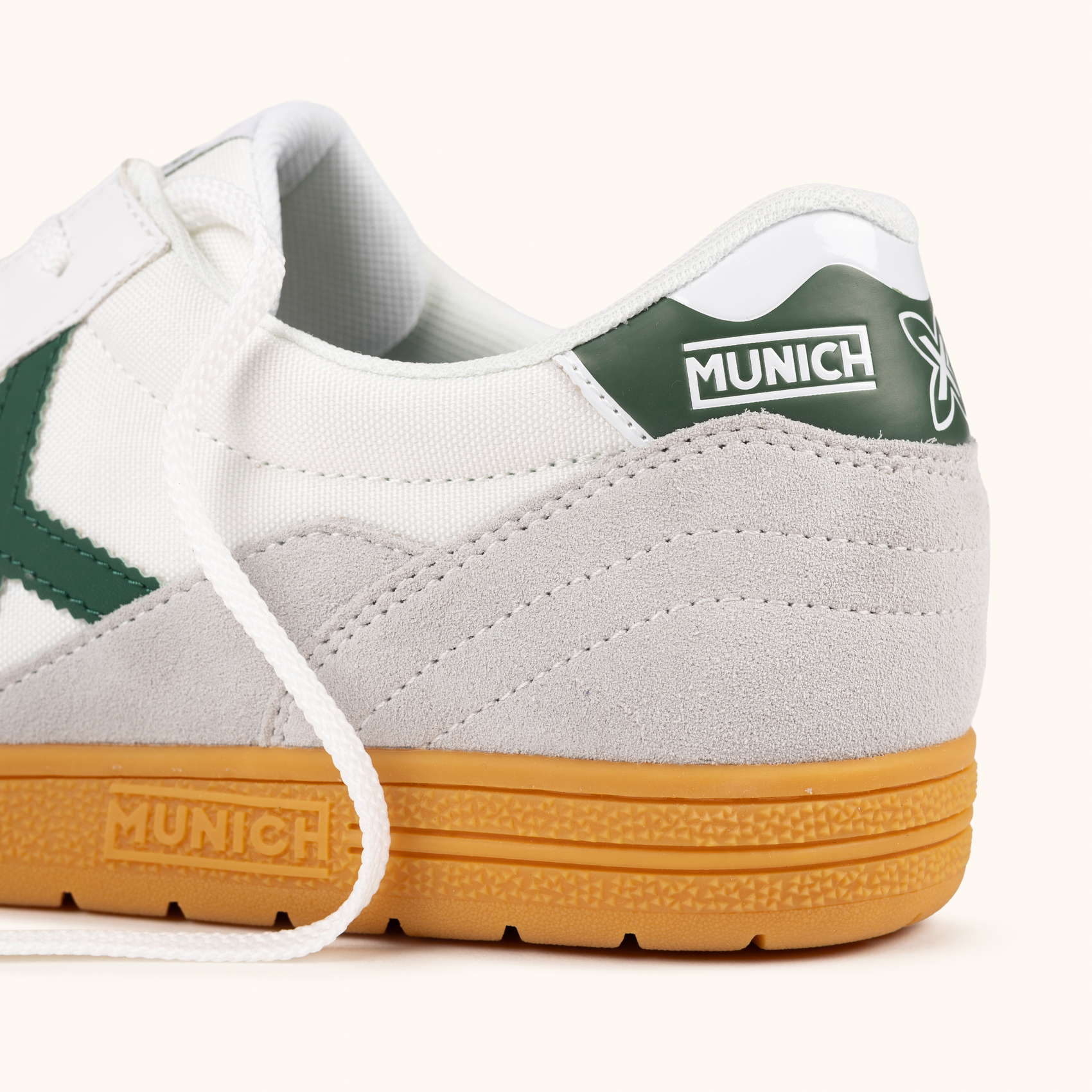 Iconic Gray Suede and White Nylon Sneakers | MUNICH GRESCA XLS 325