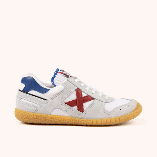 Munich Sneaker Uomo Goal Verde Militare - Scarpe Sportive In Pelle Scamosciata E Tessuto, Suola Gomma Miele, Modello 1609