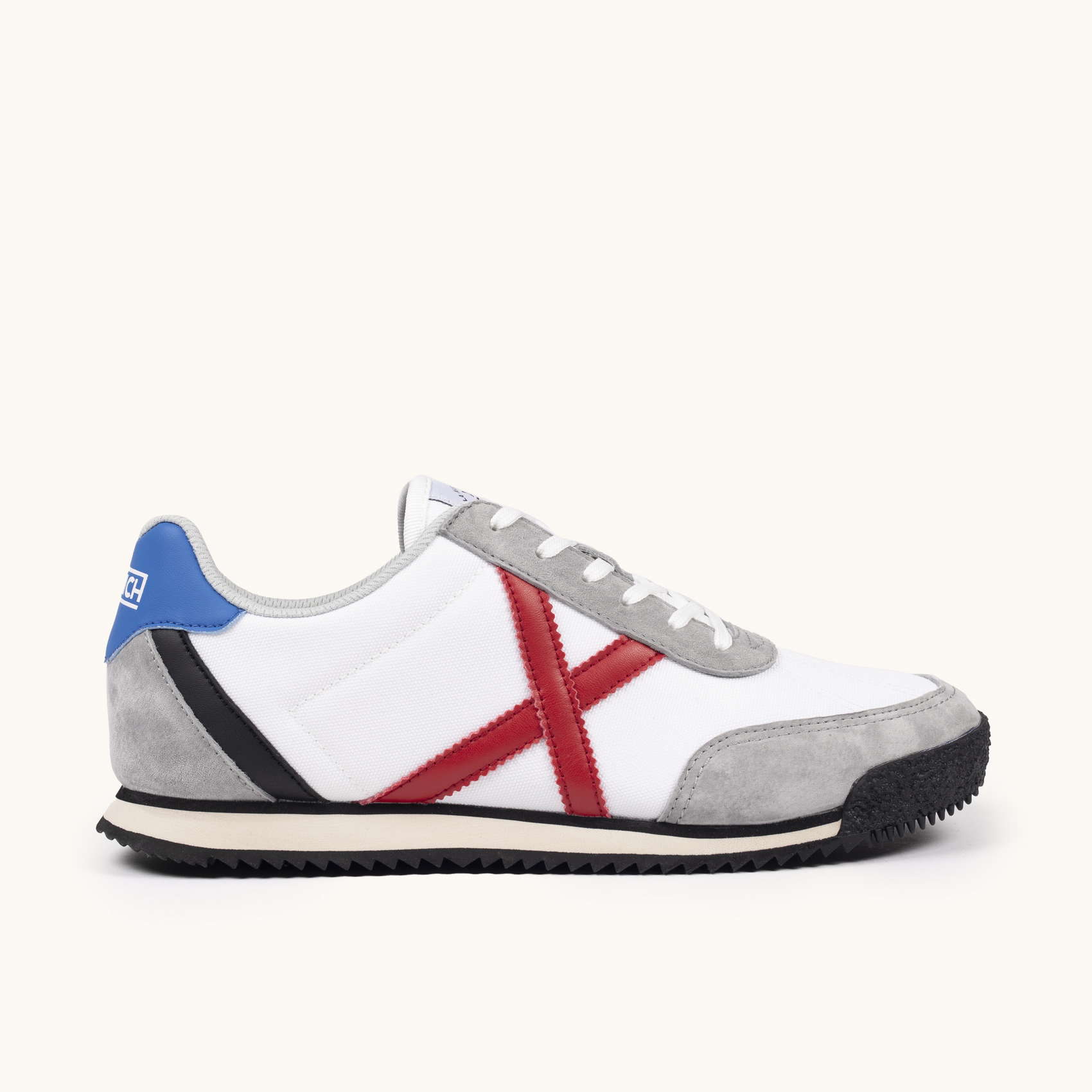 Classic Sneakers White Grey Red and Blue | MUNICH RIBER 11