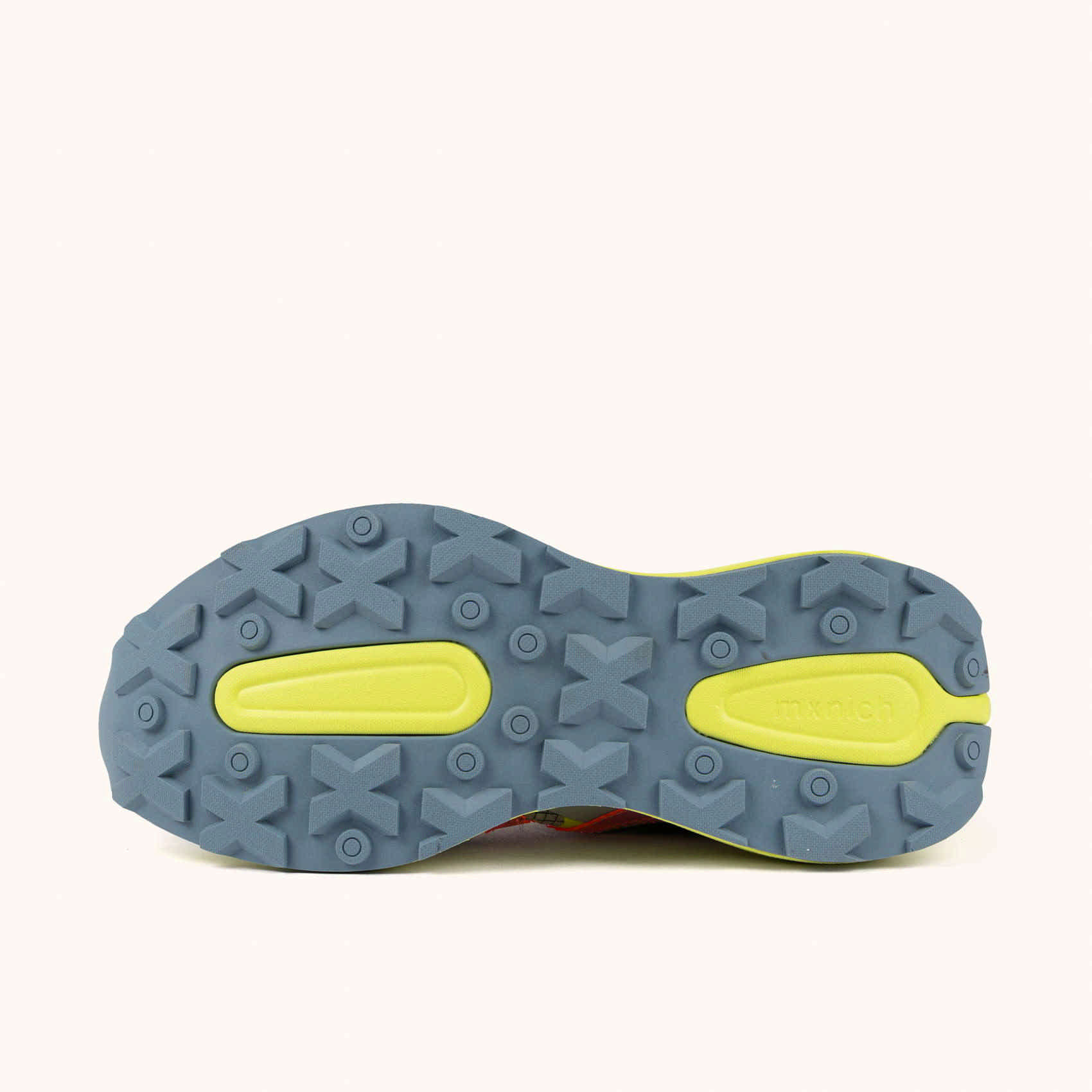 Retro Running Sneakers Grey and Fluor Yellow | MUNICH 