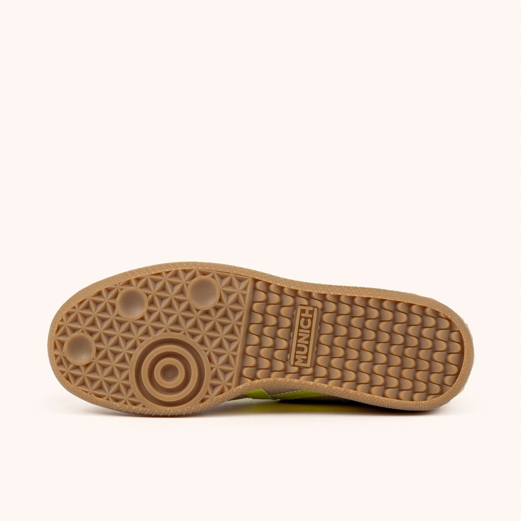 Sand Suede Retro Sneakers with Fluor Details | MUNICH BARRU 226