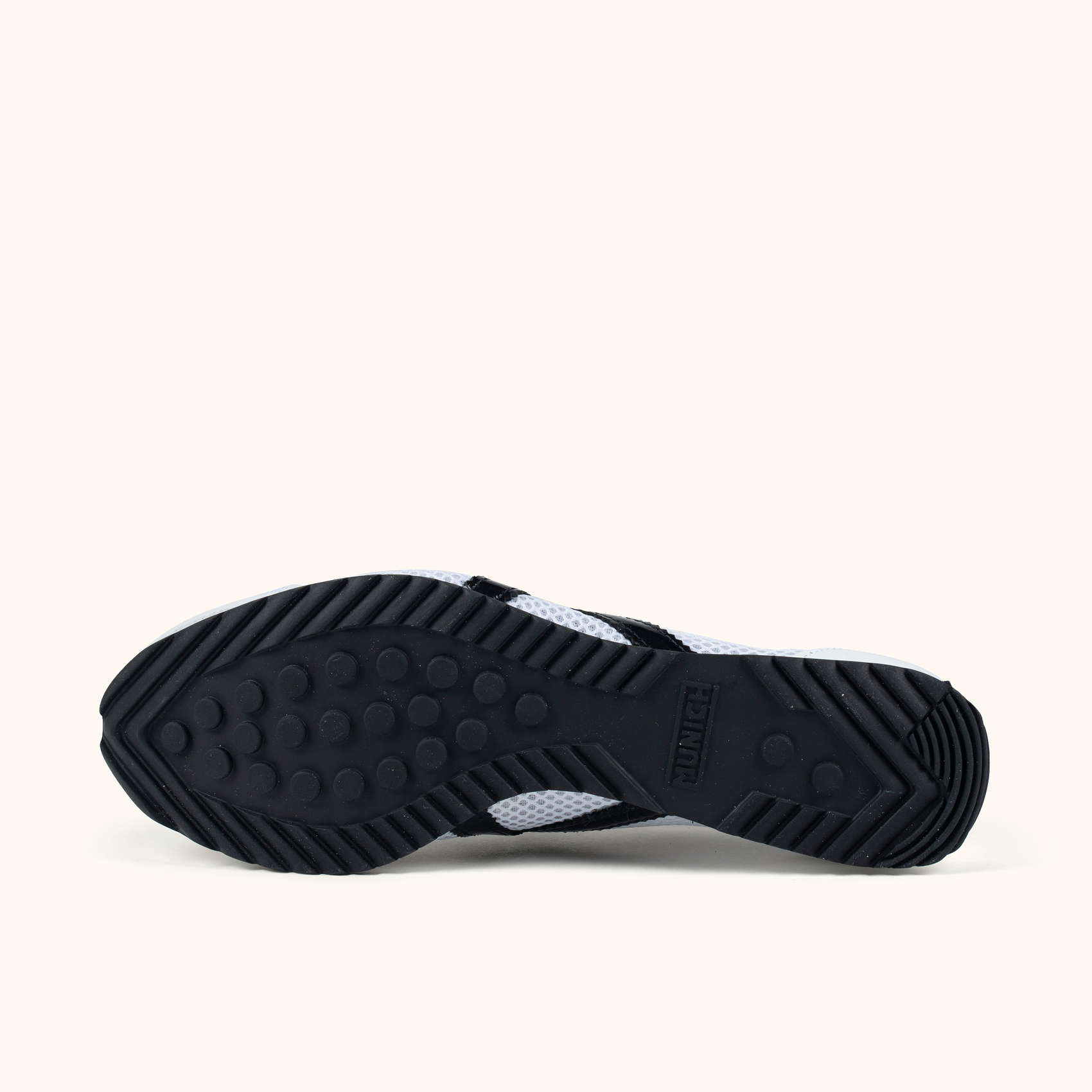 Sneakers Retro de Rejilla y Serraje Blanco | MUNICH OSAKA 583