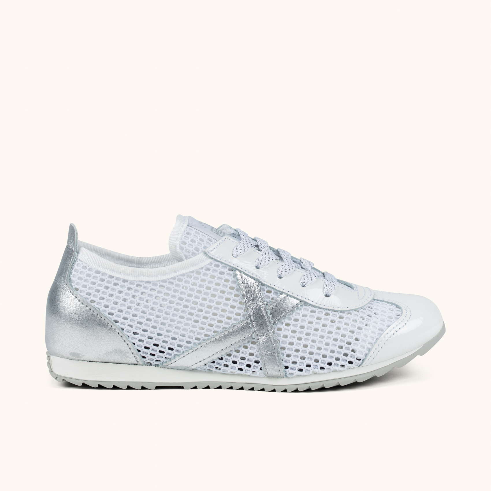 Silver Breathable Mesh Retro Sneakers | MUNICH OSAKA 593