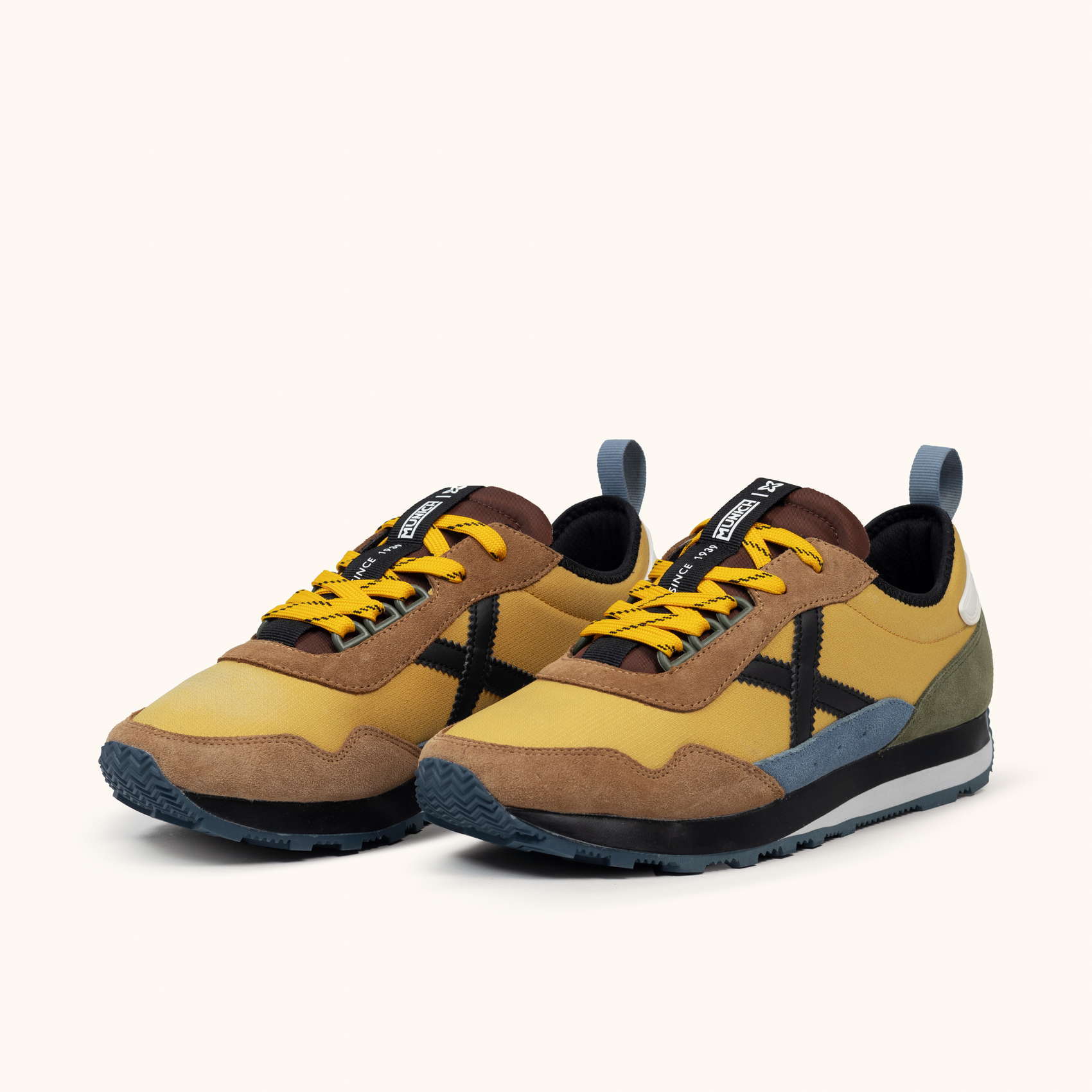 Munich UM Scarpe Sportive Uomo - Tacco Piatto Colore Giallo - 5