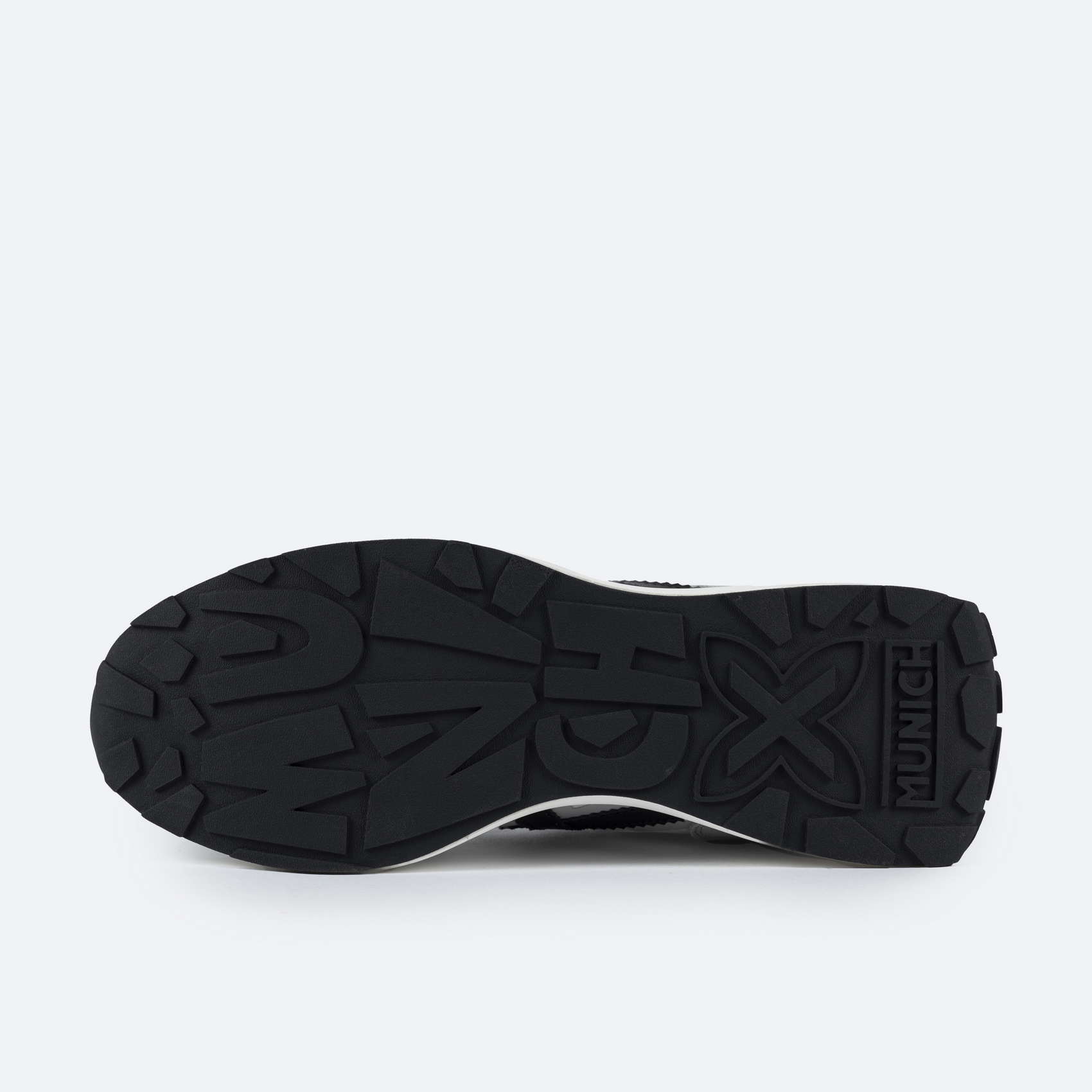 Sneakers Sports Elegance White Grey and Black | MUNICH XEMINE 79