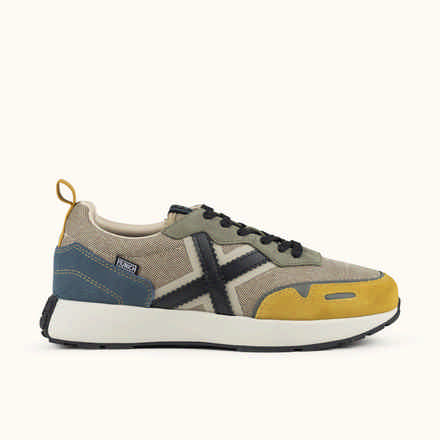 Sneakers Sports Elegance White Grey and Black | MUNICH XEMINE 79