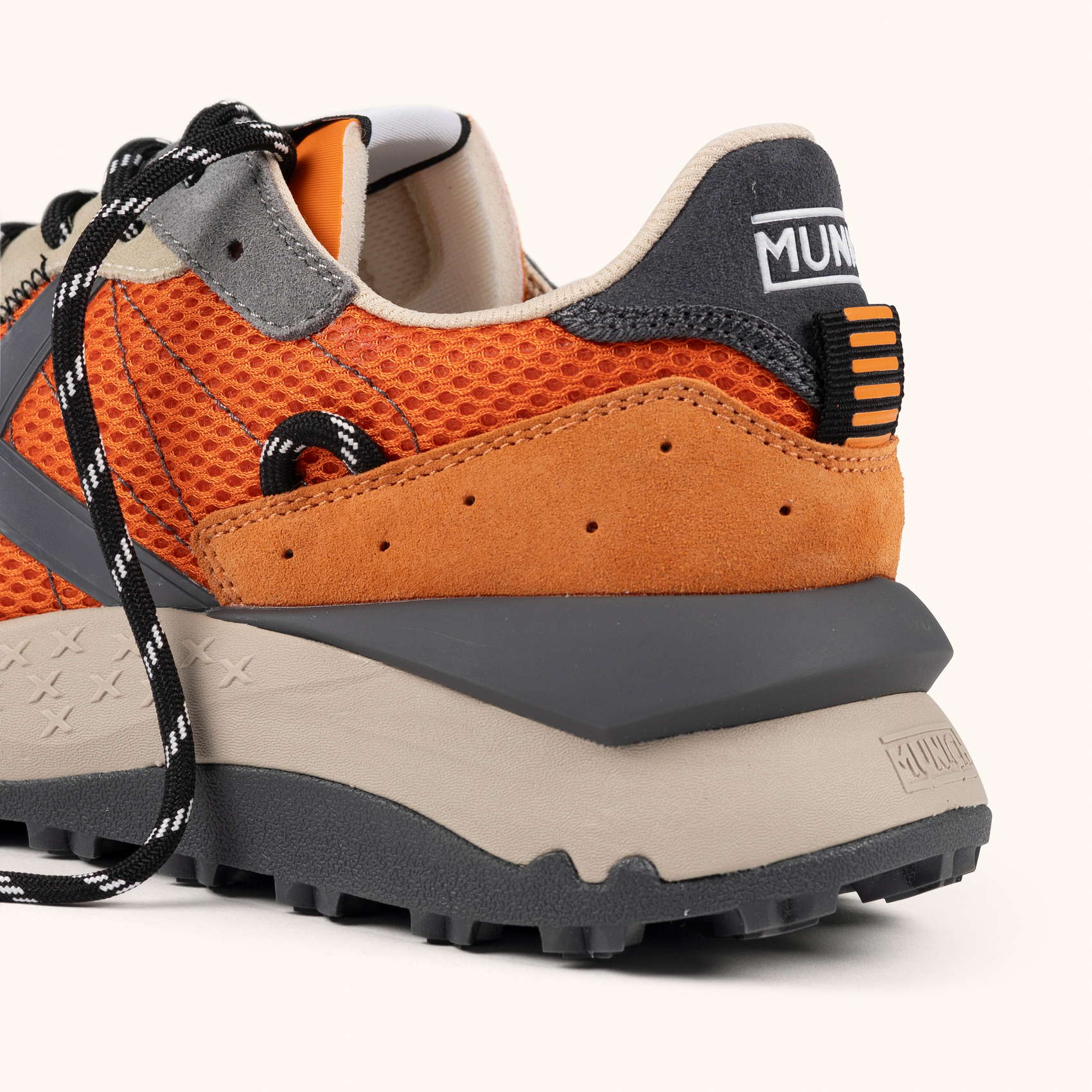Sneakers Sports Elegance Orange Beige and Grey | MUNICH SHIBUYA 34