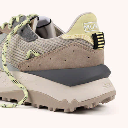 Sneakers Sports Elegance Orange Beige and Grey | MUNICH SHIBUYA 34