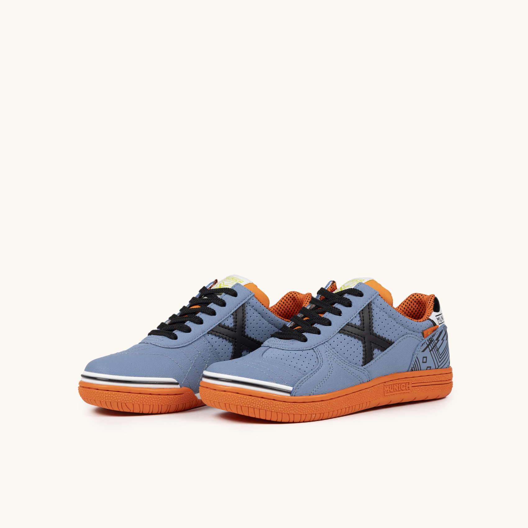シューズ Munich G-3 Kids' Indoor Football Sneakers in Blue and Orange | MUNICH G-3 KID 449