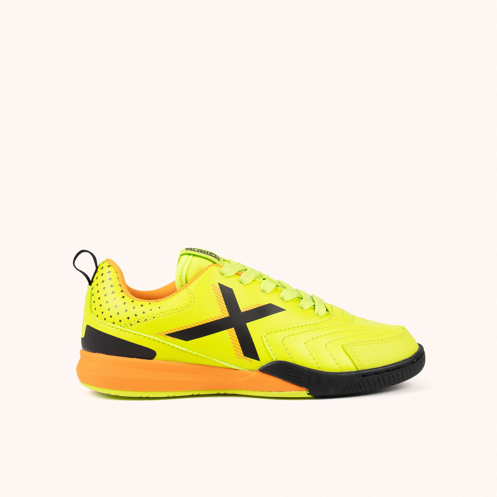 Kids' Indoor Football Sneakers Neon Yellow | MUNICH RONDITO KID 15