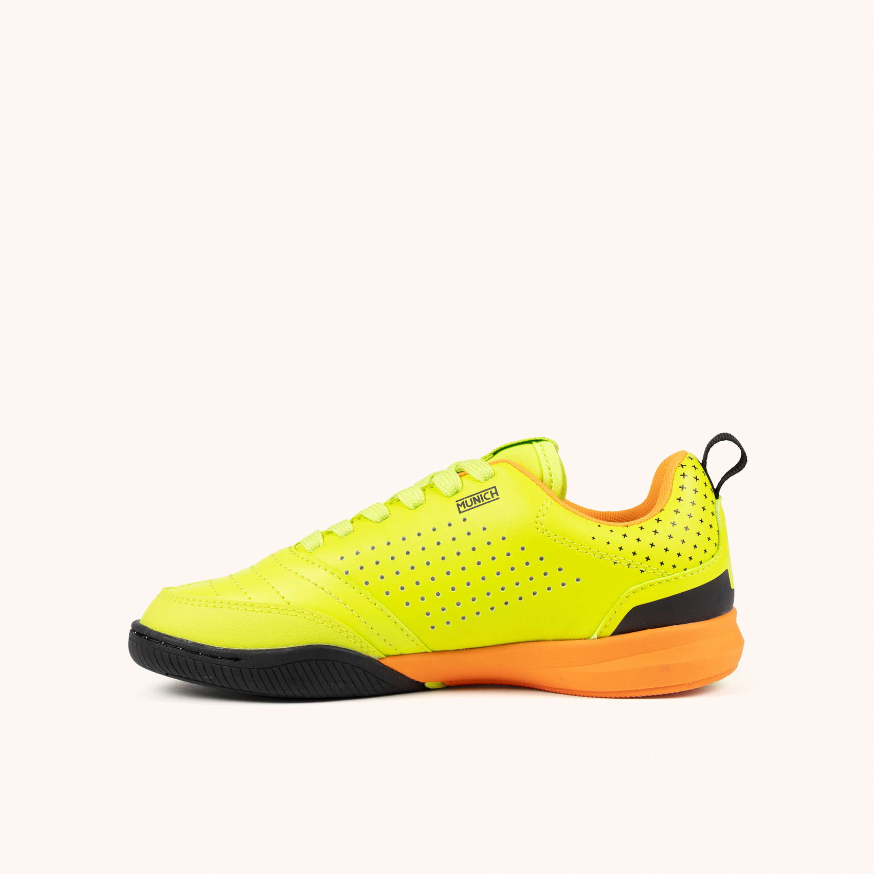 Kids' Indoor Football Sneakers Neon Yellow | MUNICH RONDITO KID 15