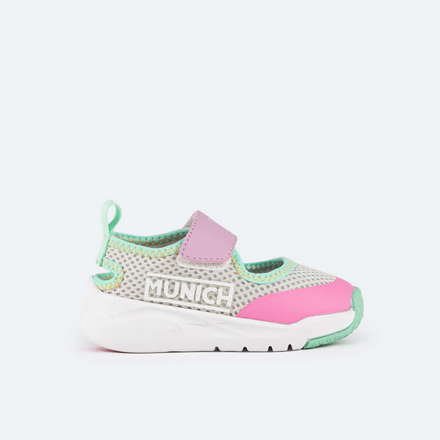 Munich Baby Cloe 25 – Scarpe Con Lacci Unisex Per Bambini E Ragazzi, Stile Sportivo Retrò