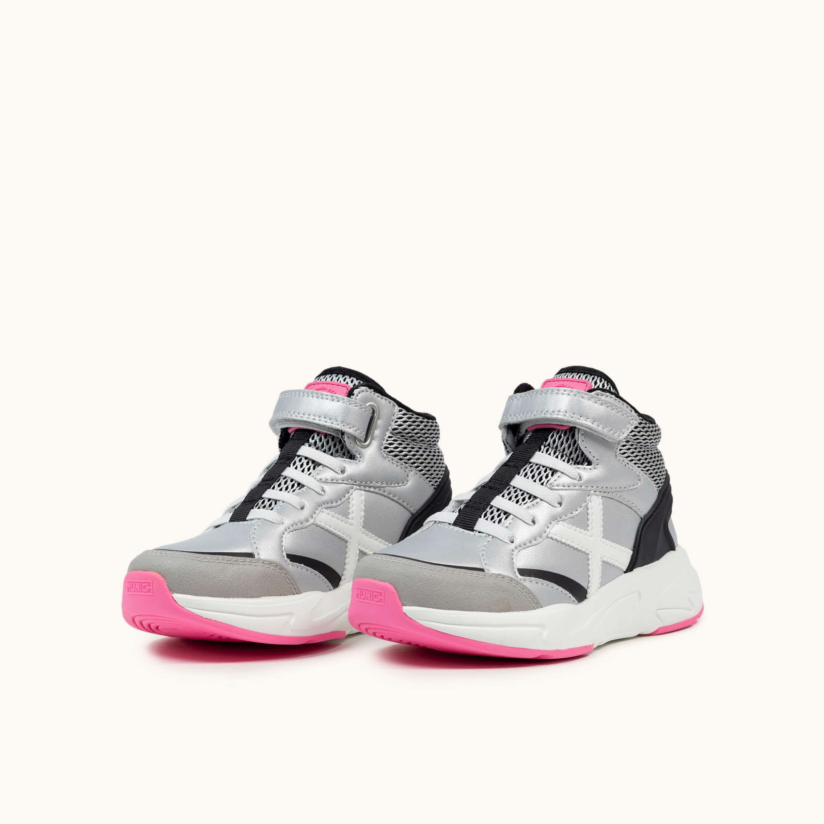 Scarpe Sportive Munich Mini Track Boot VCO 25 - Mocassini Unisex Per Bambini E Ragazzi, Colore Bianco