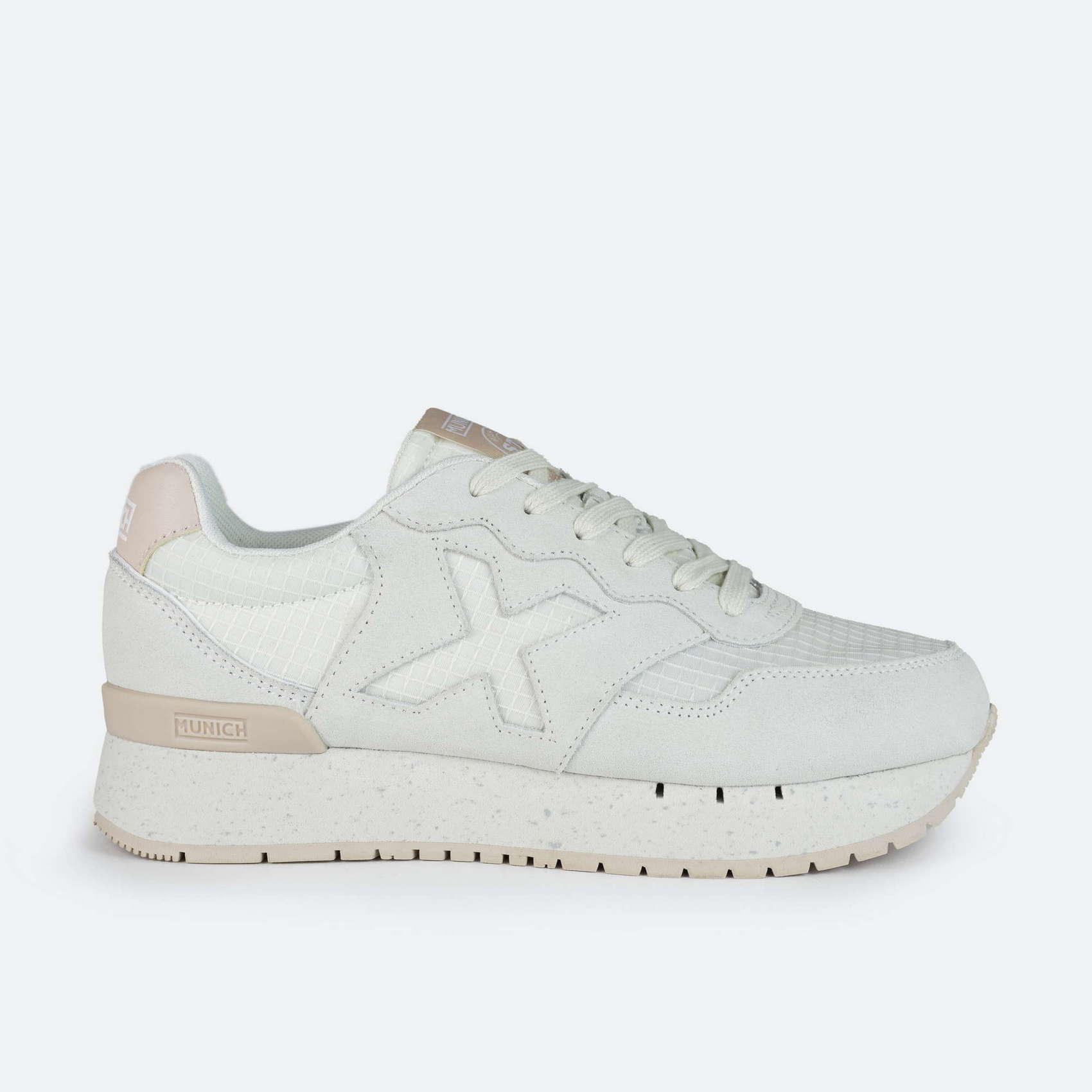 Zapatillas munich dash sky 10 blanco rosa de mujer