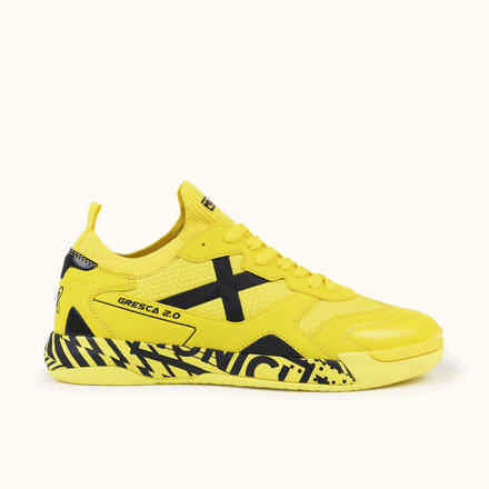 Indoor football shoes Futuristic Design Yellow | MUNICH GRESCA 2.0
