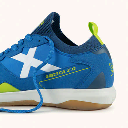 Indoor football shoes Futuristic Design Blue | MUNICH GRESCA 2.0