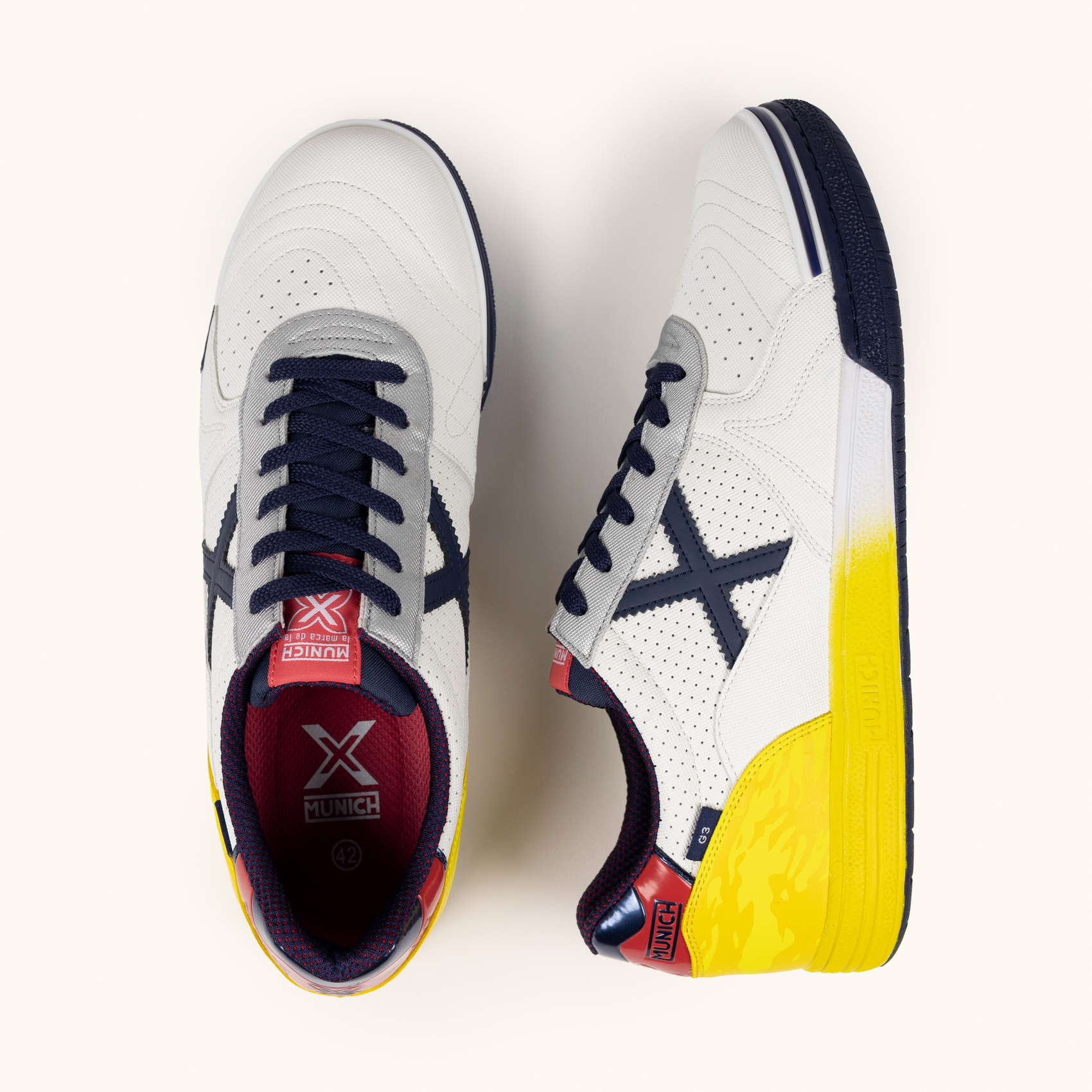 Black and Orange G-3 Indoor Football Sneakers | MUNICH G-3 451