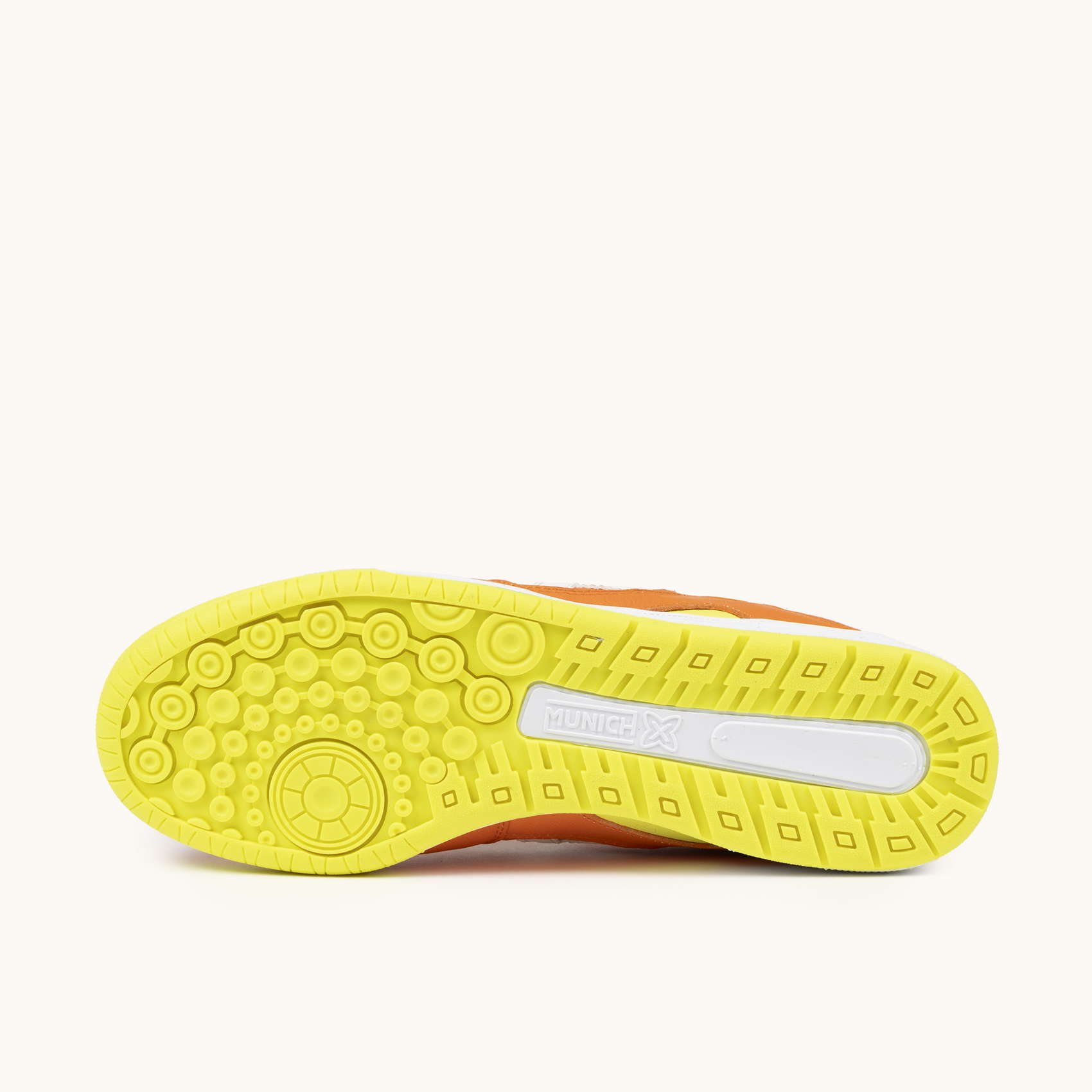 Professional White and Yellow Futsal Sneakers | MUNICH CONTINENTAL