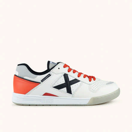 Futsal shoes White, Orange, Black and Grey | MUNICH CONTINENTAL 974