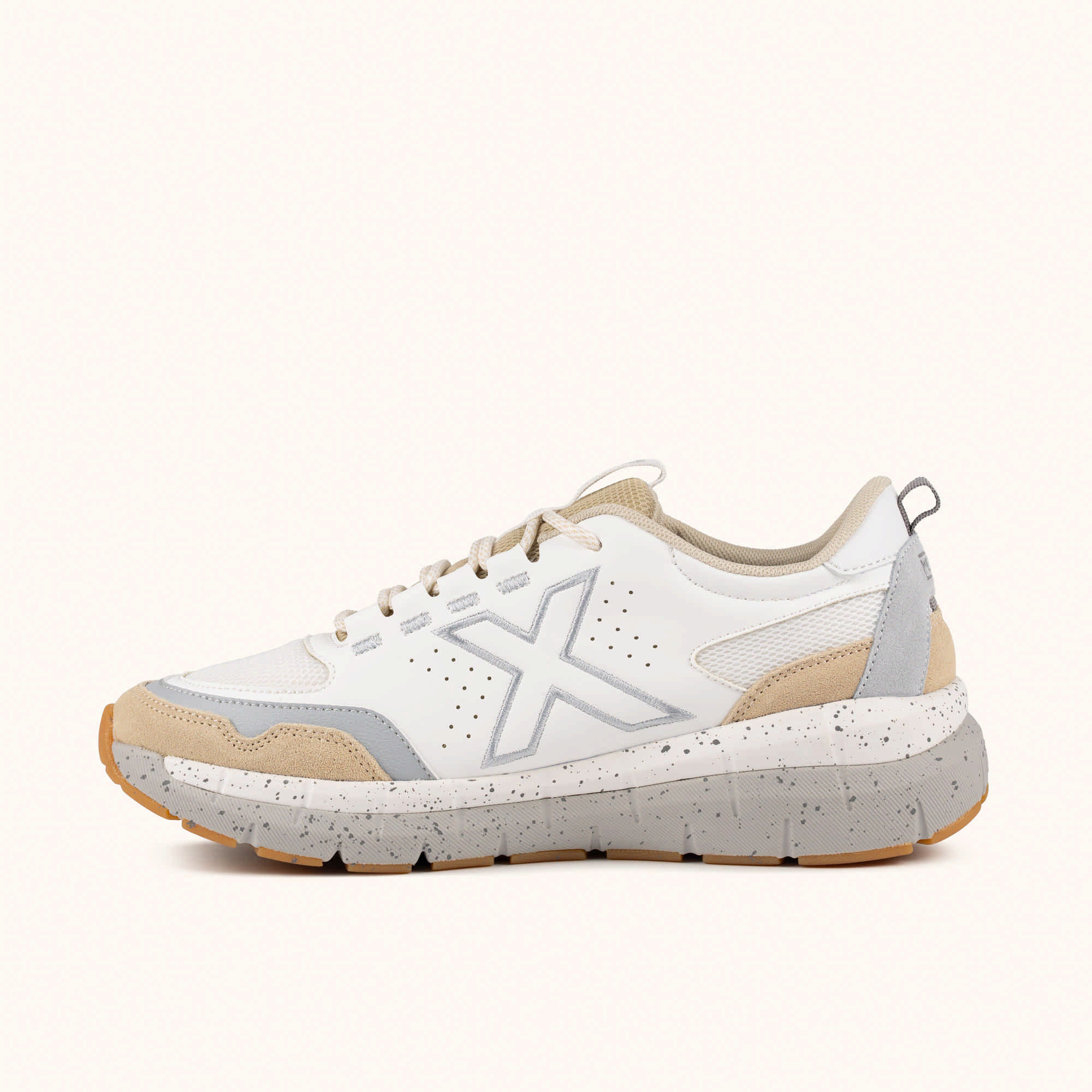 Men's Urban Sneakers in White and Beige | MUNICH KAVA 29