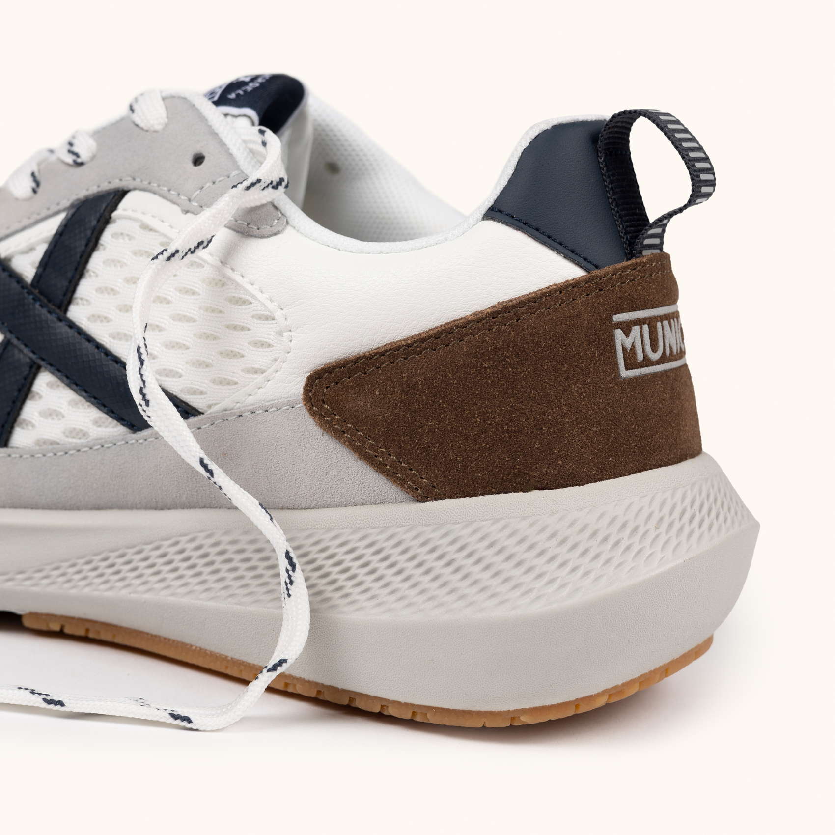 Munic Loop Grey and Brown Suede Lifestyle Sneakers | MUNICH LOOP 05
