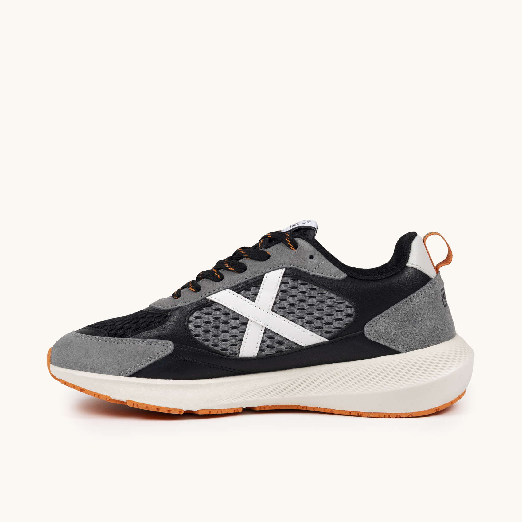 Munic Loop Grey and Black Suede Lifestyle Sneakers | MUNICH LOOP 05