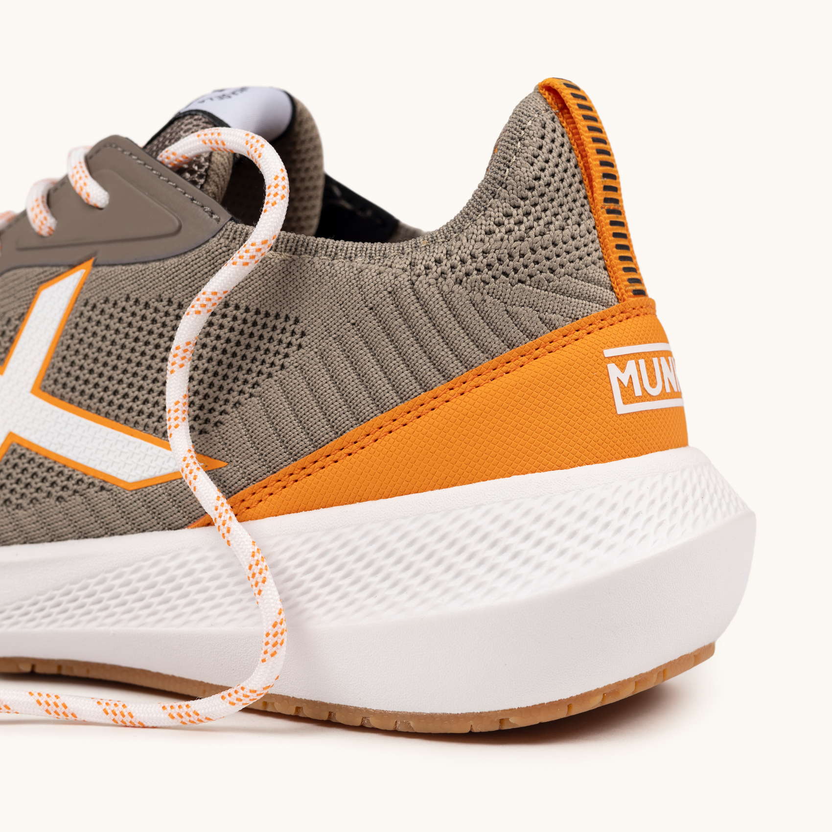 Munic Loop Sneakers Lifestyle Knit Grigio e Arancione | MUNICH LOOP